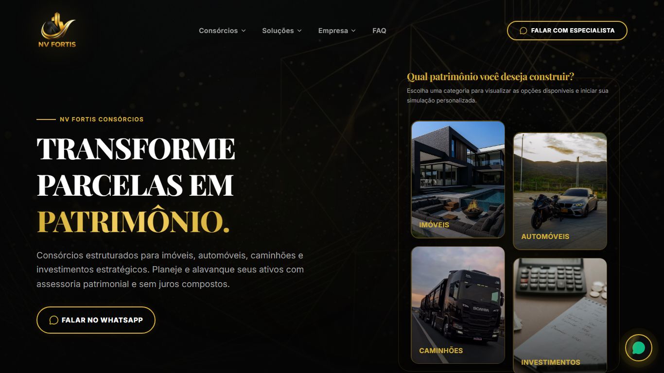 Prévia Visual NV Fortis Consórcios